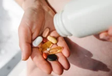 Closeup photo of supplements.