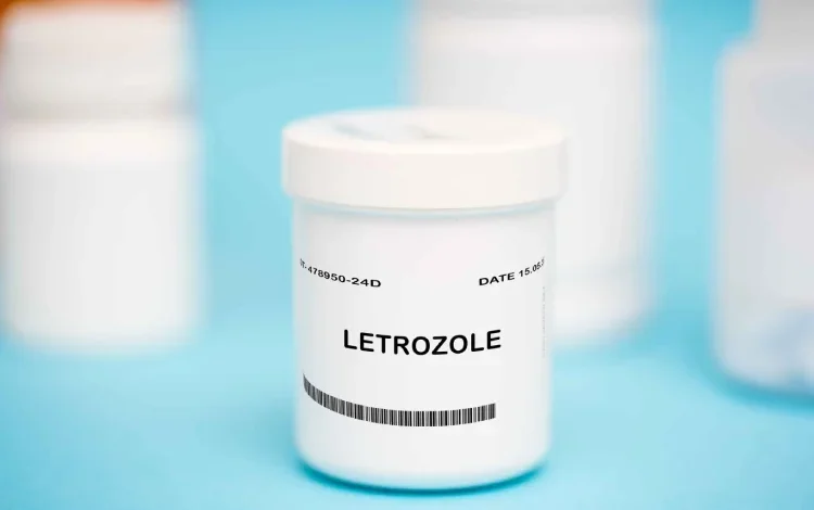 A bottle of Letrozole.