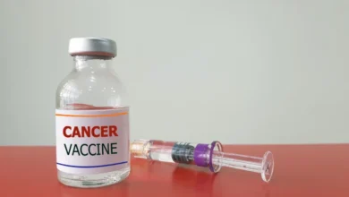Cancer vaccine bottle.